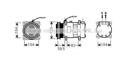 AVA QUALITY COOLING Kompresors, Gaisa kond. sistēma RTK433